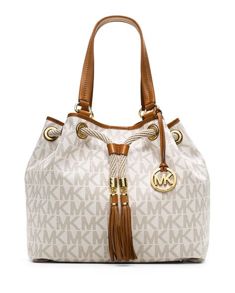 michael kors large gathered logo tote|michael kors handbag logo.